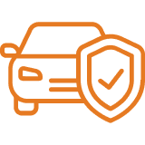 Car and shield icon